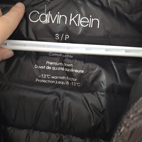 Calvin Klein Shiny Brown-bronze Slim Quilted Packable Puffer Jacket S - Picture 4 of 9